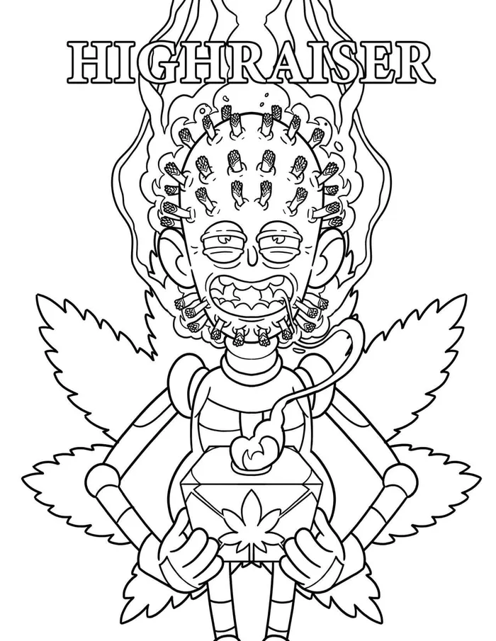 Wood Rocket Vibrators Killer Buds Coloring Book