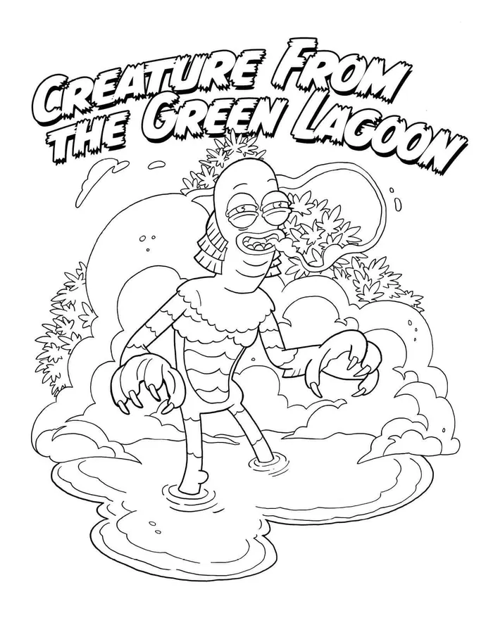Wood Rocket Vibrators Killer Buds Coloring Book