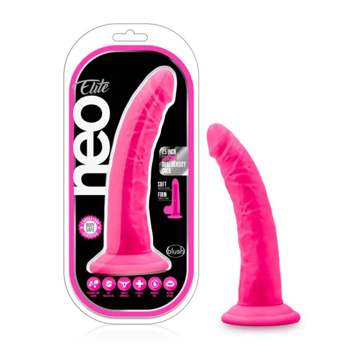 Blush Novelties Neo Elite Inch Silicone Dual Density Cock Dildos