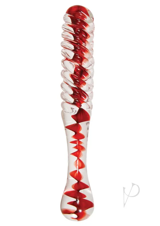 Adam and Eve Dildos Aande Eves Sweetheart Swirl Glass Red