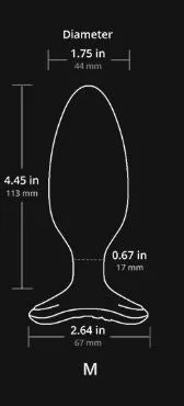 Anal Lovense Lovense Hush 2 Vibrating Butt Plug Black 175 Anal Lovense Lovense Hush 2 Vibrating Butt Plug Black 175
