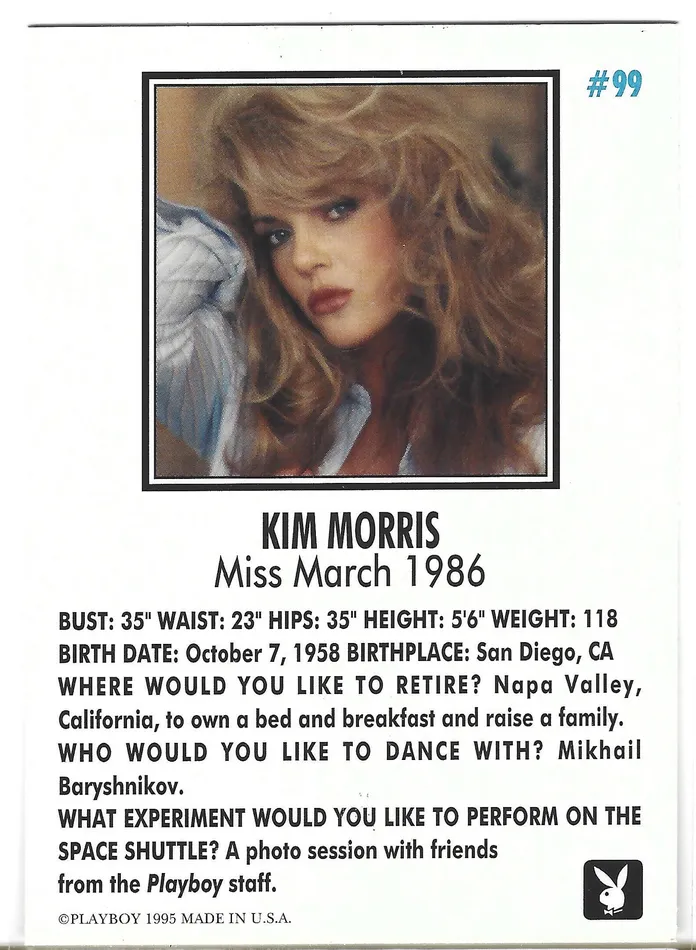 Couples Playboy Centerfolds March Edition Kim Morris Card 99 Dans Cards Couples Playboy Centerfolds March Edition Kim Morris Card 99 Dans Cards