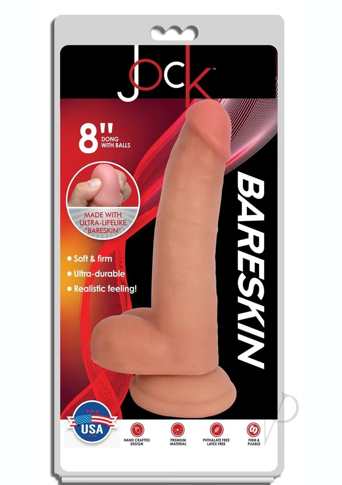 Dildos Jock Jock Bareskin Dong Wballs 8 Vanilla
