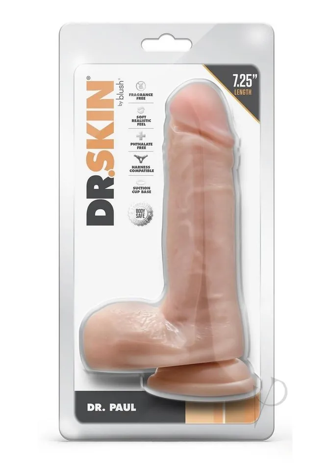 Dr Skin Dildos Dr Skin Dr Paul 725 Dildo Balls Beige