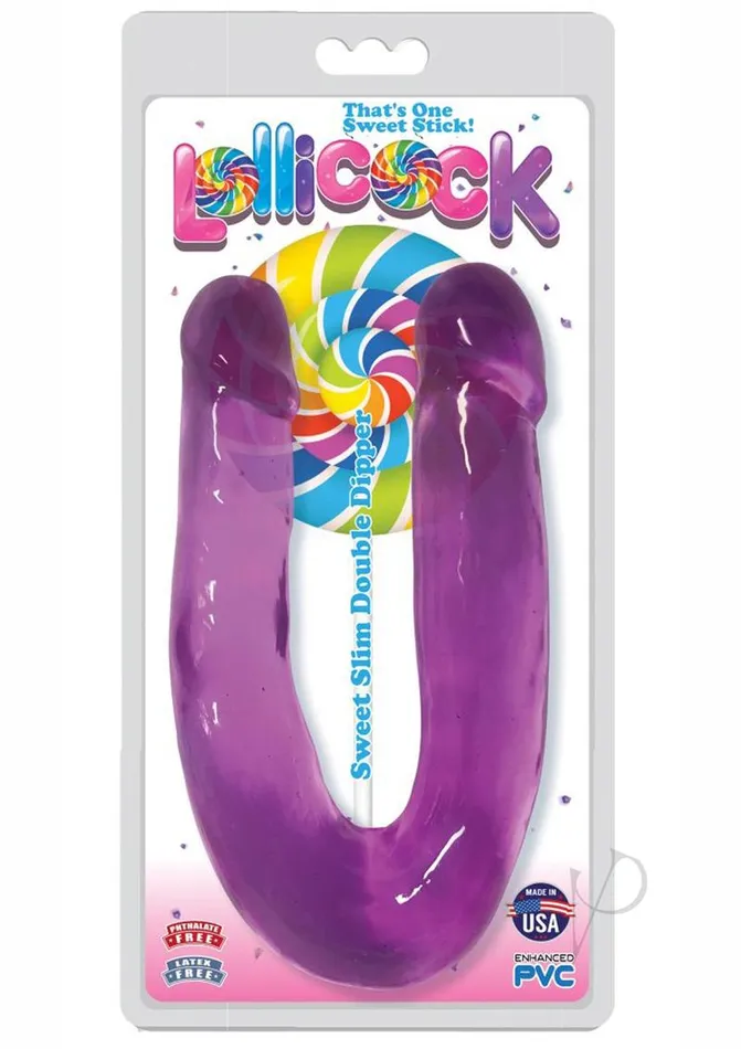 Lollicock Dildos Lollicock Sweet Slim Double Dip Grape