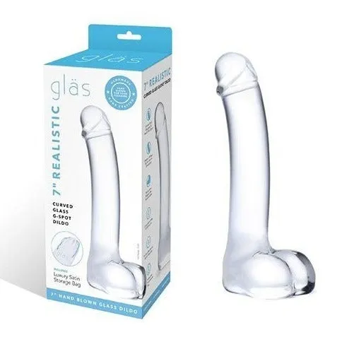 aapd Dildos Realistic Curved Glass GSpot Dildo 7