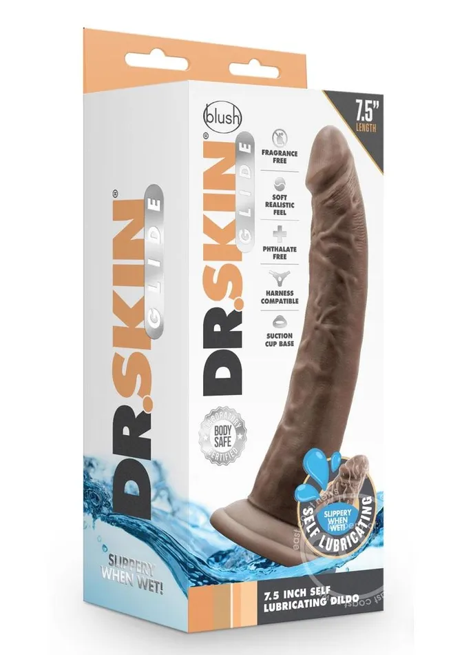 Blush Dildos Dr Skin Glide Self Lubricating Dildo 75in