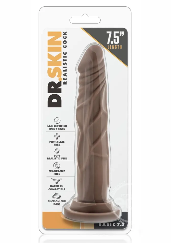 Dr Skin Silver Collection Realistic Cock Basic 75 Dildo Blush Dildos