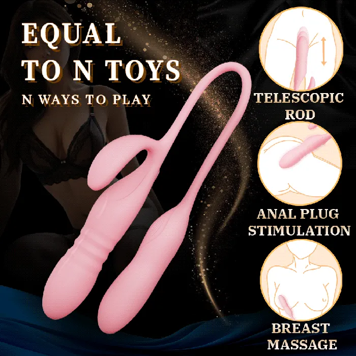 Female Sex Toys Xinghaoya Xinghaoya Thrusting Double Ended Vibrator