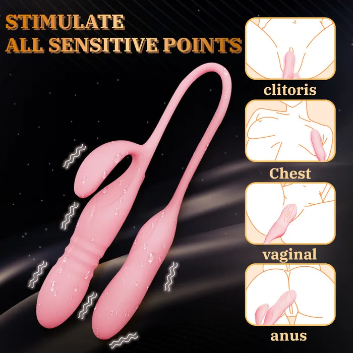 Female Sex Toys Xinghaoya Xinghaoya Thrusting Double Ended Vibrator