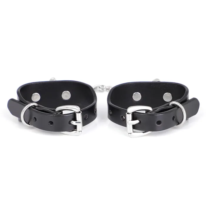 Restraints ZYL Leather ZYL Genuine Leather Bolted DRing Petite Wrist Cuffs