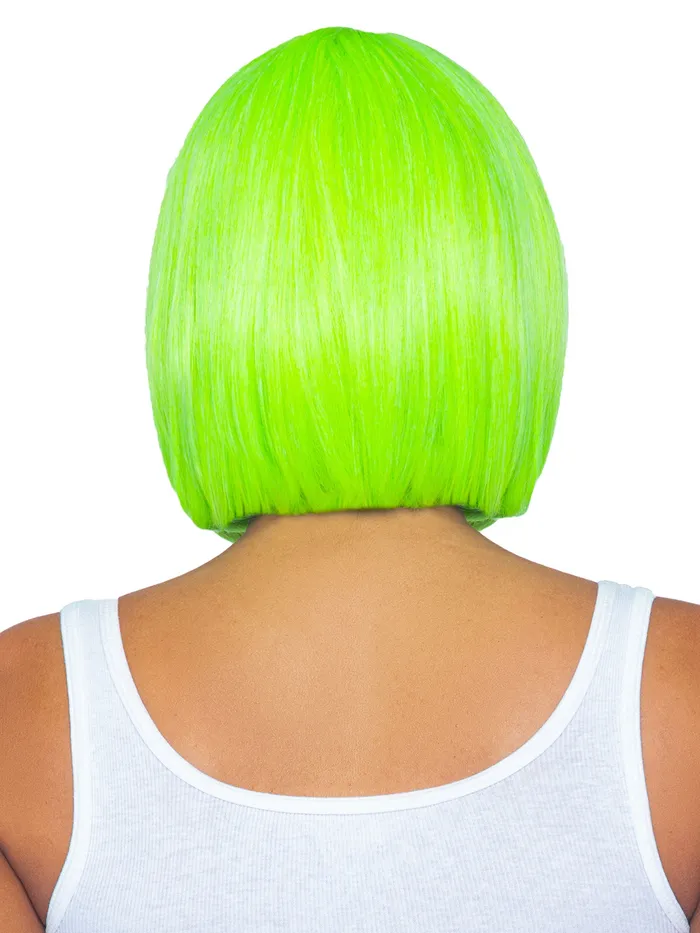 Anal 12 Inch Short Bob Wig Neon Green Leg Avenue Anal 12 Inch Short Bob Wig Neon Green Leg Avenue