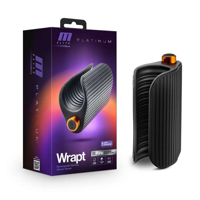 Anal Blush M Elite Platinum Wrapt Black Anal Blush M Elite Platinum Wrapt Black