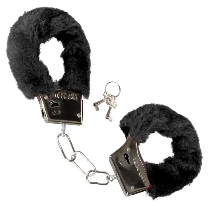 Anal CalExotics Playful Furry Cuffs Black Anal CalExotics Playful Furry Cuffs Black