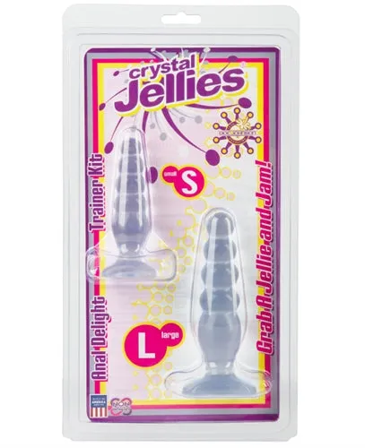 Anal Doc Johnson Crystal Jellies Anal Delight Trainer Kit Clear