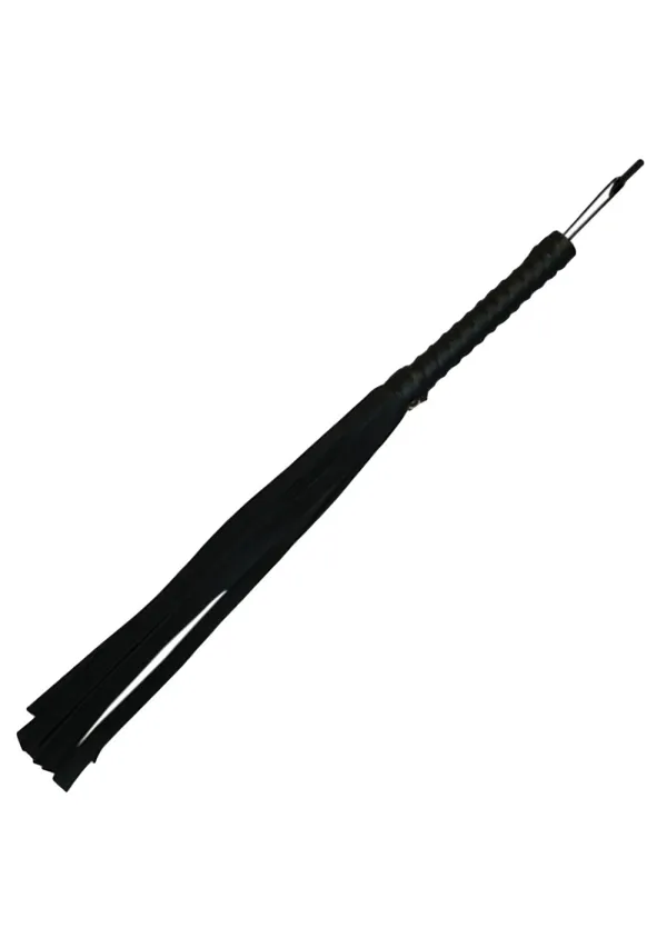 Anal Sex Mischief Black Faux Leather Flogger
