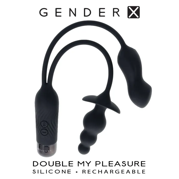 Evolved Gender X Anal Gender X Double My Pleasure Massager Black