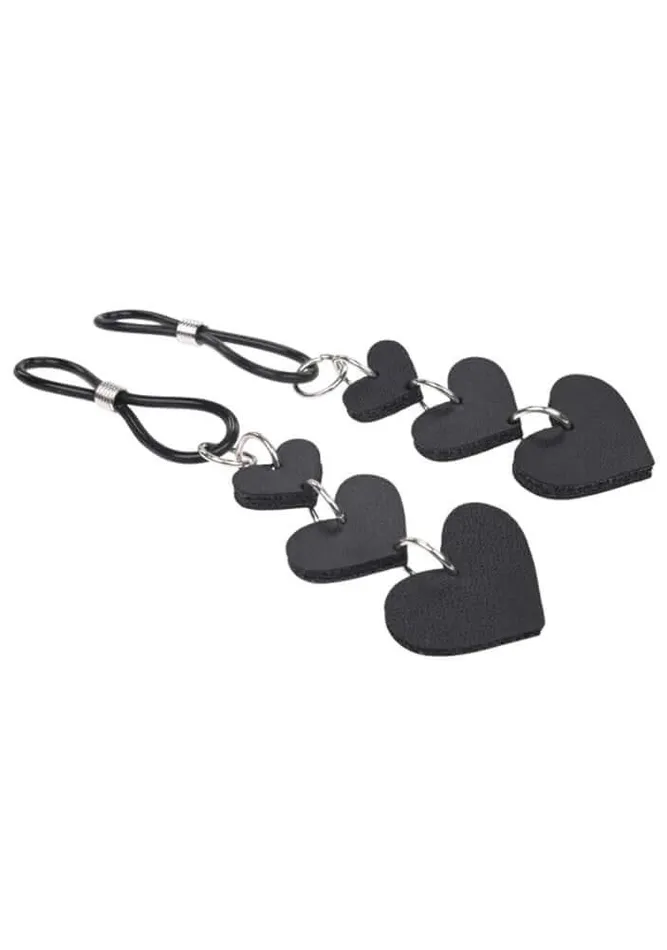 Heart Nipple Ties Black Sportsheets Anal