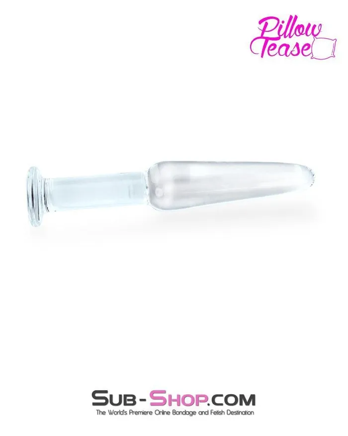 0441ESIS Long Slim Sissy Glass Anal Plug Eiffel Anal
