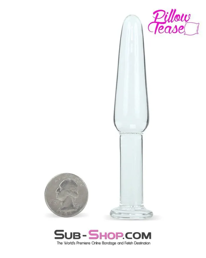 0441ESIS Long Slim Sissy Glass Anal Plug Eiffel Anal