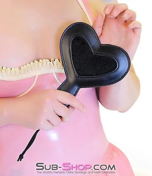 8932DL Fleece Center Heart Paddle LAST CHANCE Final Closeout SubShop Bondage and Fetish Superstore Anal