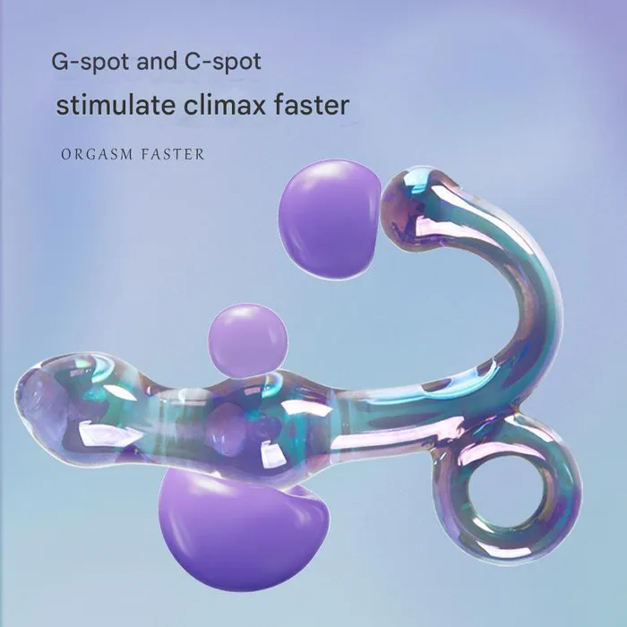 Dualpurpose glass Gspot dildo Dildos