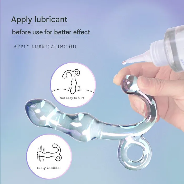 Dualpurpose glass Gspot dildo Dildos