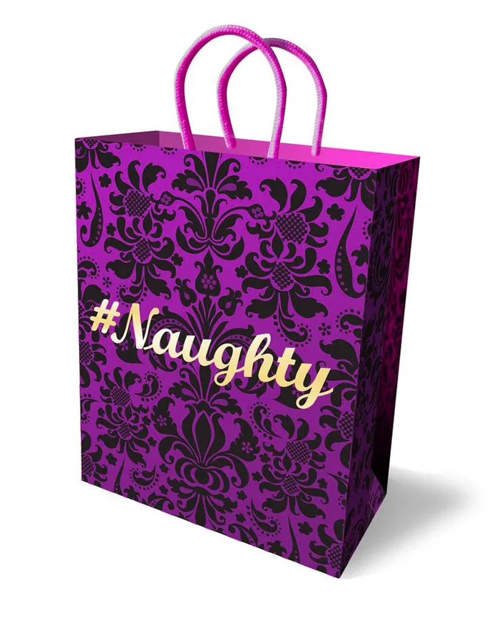 Naughty Purple Gift Bag for Exciting Surprises Little Genie Vibrators